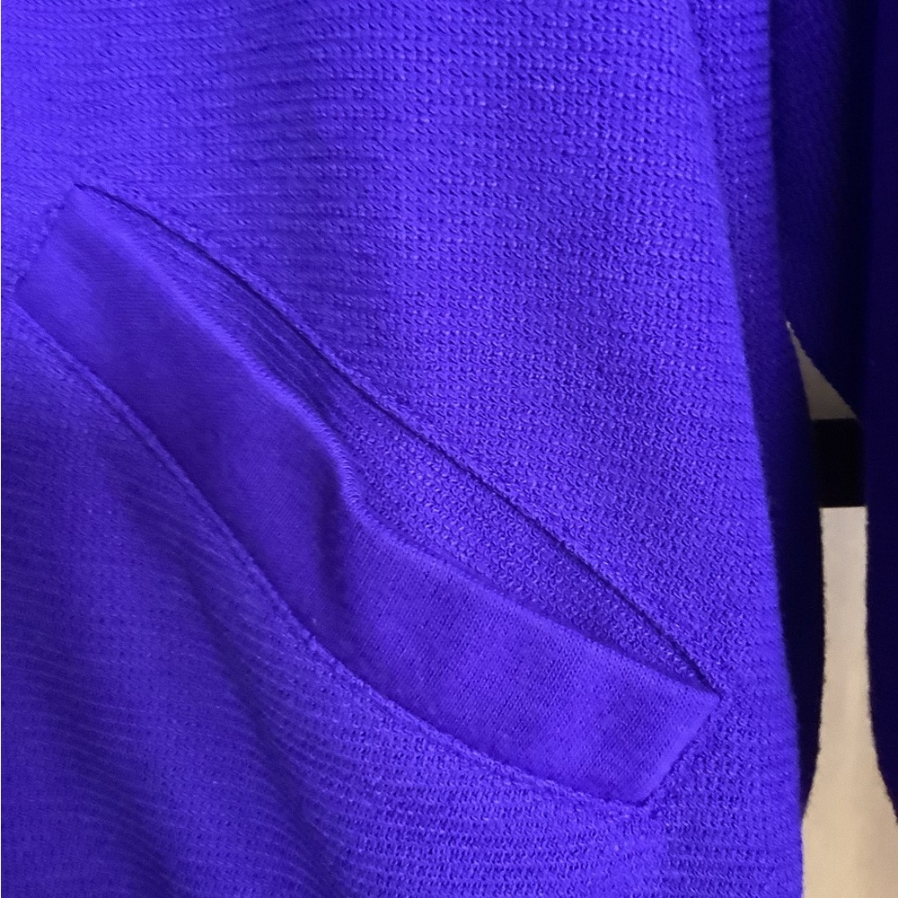 Vintage Jantzen Cardigan Sweater Size XL Purple 90s Retro Preppy Button Up - Picture 6 of 13
